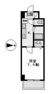 セントラルハイツ明野【4階】の間取り