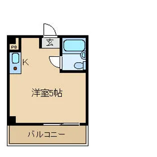 オーエスタマンション【503号室】の間取り