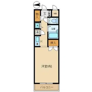 ボヌワールスガノ【702号室】の間取り