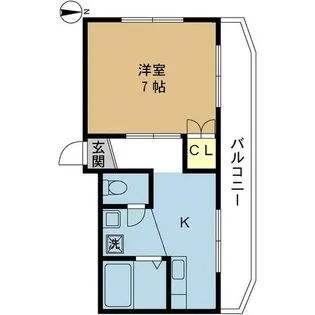 浜田ビル(西立花)【201号室】の間取り