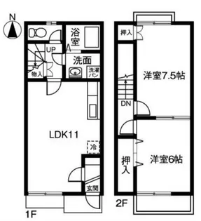 Wealthy hills【1階】の間取り