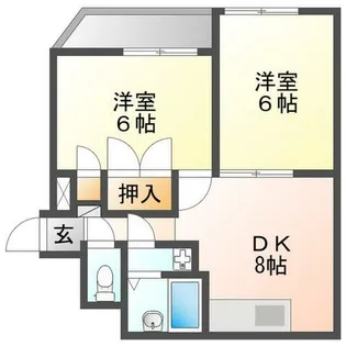マンションフラット【4階】の間取り
