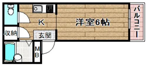 ハイネスゴールド【211号室】の間取り