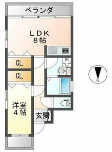 松野ビル【4階】の間取り