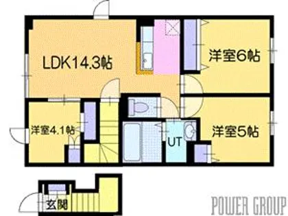 アーデルハイツ B【2階】の間取り