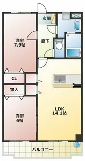 GREEN FIL【3階】の間取り