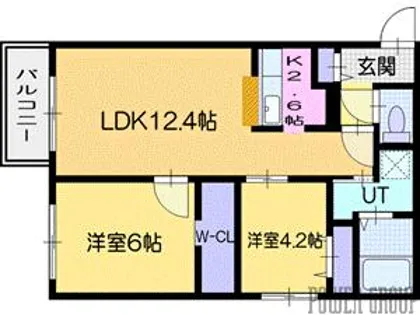 ao akua CTS (アオアクアシーティーエス)【3階】の間取り