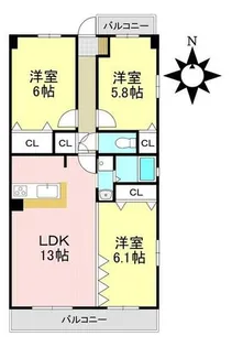 フレーシュ【305号室】の間取り