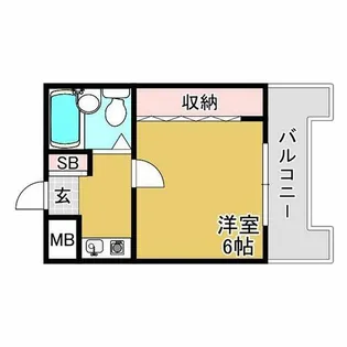 兵庫県神戸市兵庫区水木通9丁目【マンション】の間取り