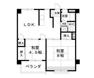 若杉ビル【4階】の間取り