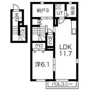 フォレストメゾン弥富【2階】の間取り