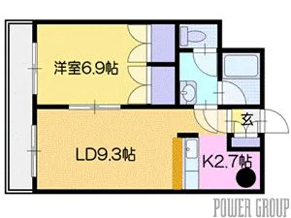 フェリーチェ相生【3階】の間取り