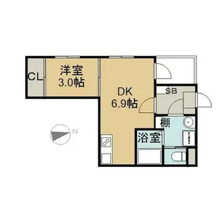 ハーモニーテラス児玉Ⅵ【3階】の間取り