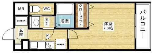 エスリード新大阪コンフォールⅠ番館【8階】の間取り