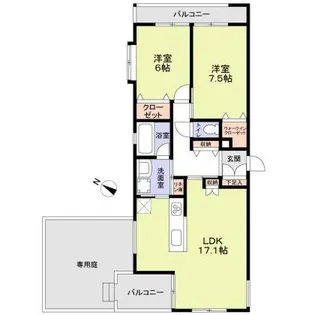 さくらガーデン【1階】の間取り