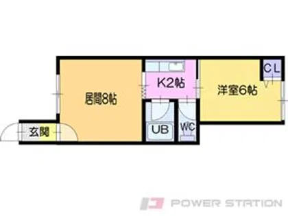 美馬マンション【1階】の間取り
