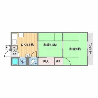 三宝マンション【2階】の間取り