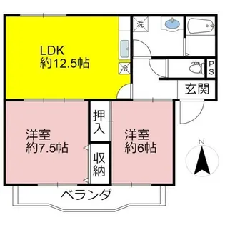 グランドハーティス3号館【203号室】の間取り