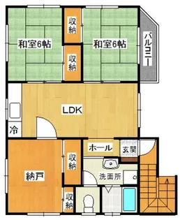 ヴィラージュ五門西【3階】の間取り