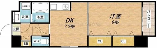 セントアミール南久宝寺【8階】の間取り