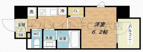 ファーストフィオーレ天王寺筆ヶ崎EYE【10階】の間取り