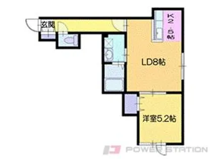 VIVIⅡ(ヴィヴィ2)【1階】の間取り