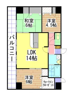 福岡県北九州市若松区東二島2丁目【マンション】の間取り