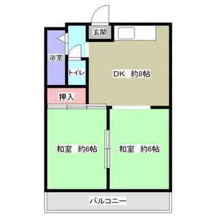 メゾンドT【2D号室】の間取り