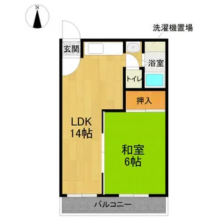 愛知県名古屋市中村区八社2丁目【マンション】の間取り