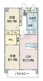 プリマヴェーラ【201号室】の間取り