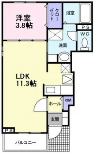 メゾン・ファミーユⅡ【1階】の間取り