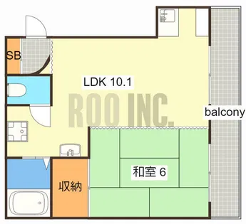 TKマンション【4階】の間取り