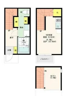 Bright Will 中村公園【2階】の間取り