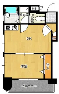 ダイナコート六本松Ⅱ【602号室】の間取り