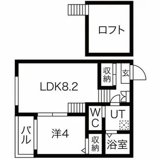 ハーモニーテラス辰巳町【1階】の間取り
