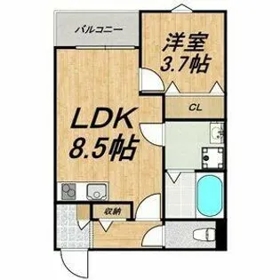 LECOCON中村【1階】の間取り