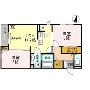 兵庫県神戸市東灘区魚崎北町6丁目【アパート】の間取り