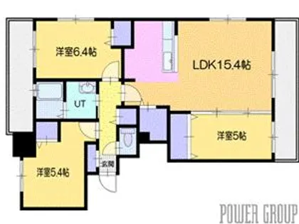 セントラルレジデンスポルトム【5階】の間取り