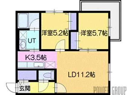 センチュリー信濃【2階】の間取り