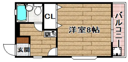 下田部ハイツ【304号室】の間取り