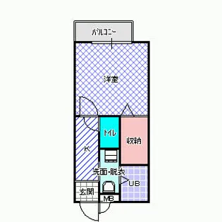 ビラージュドゥカルム【2階】の間取り