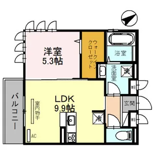 St.Island Ⅰ【3階】の間取り