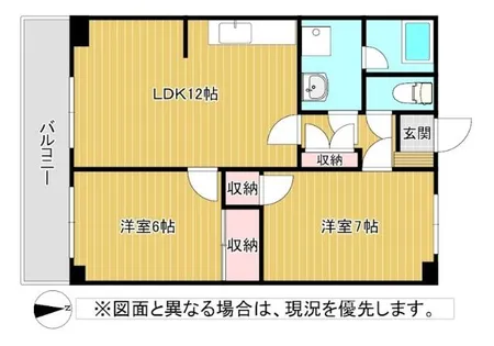 上馬寄スカイハイツ【3階】の間取り