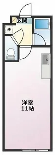 セザンヌ王ヶ崎【101号室】の間取り