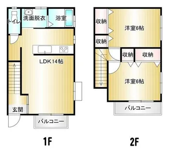 ファミールOBS【D-2号室】の間取り