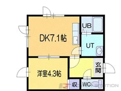 ウイングスクエア【2階】の間取り