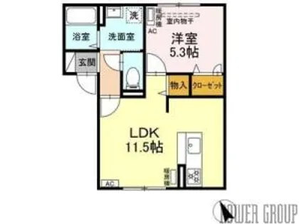 with sky K【2階】の間取り