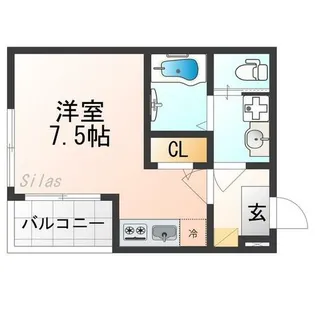 ハーモニーテラス上鳥羽【3階】の間取り