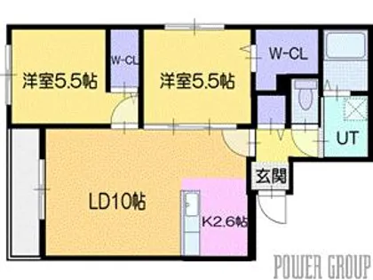 BIBOスクエア千歳【2階】の間取り