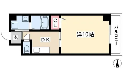 メゾン田代本通【302号室】の間取り